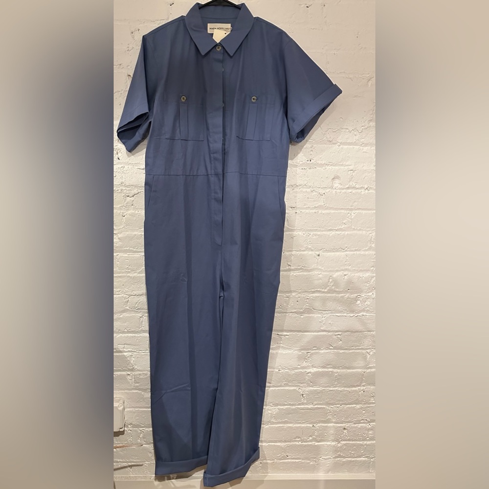 Mara Hoffman size L Blue Jumpsuit